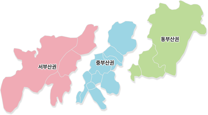 서부산권 중부산권 동부산권